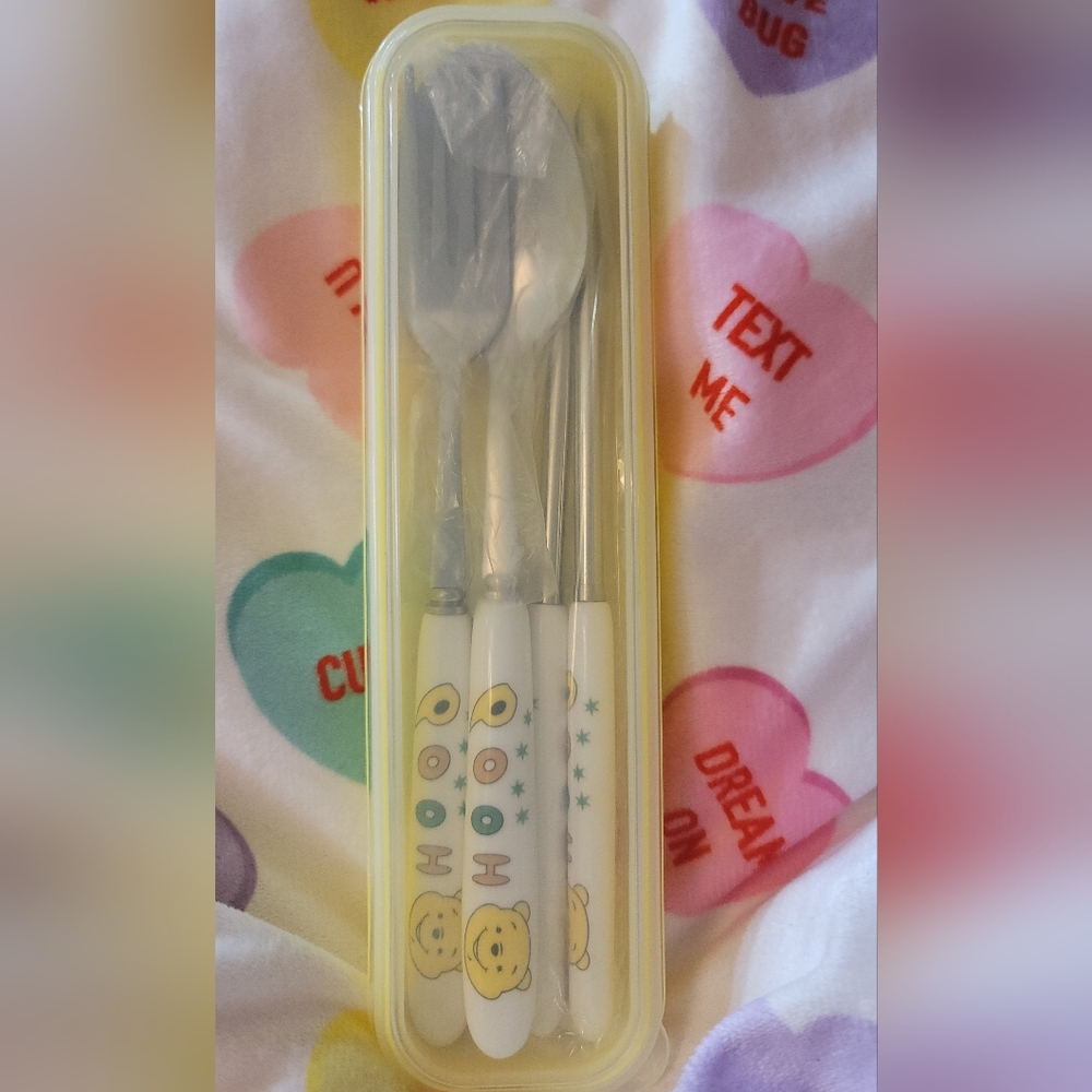 Winnie the Pooh Utensils with Chopsticks